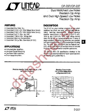 OP227GJ datasheet  